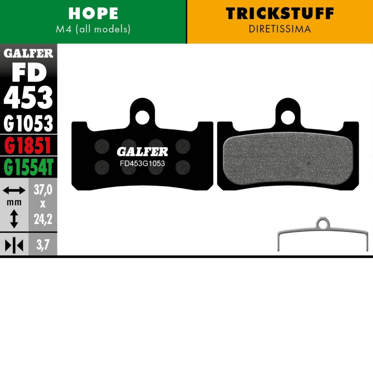 GALFER - BRAKE PADS - HOPE M4