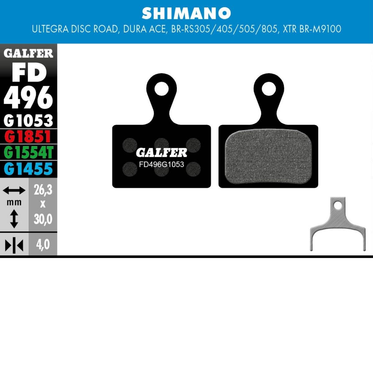 GALFER - BRAKE PADS - SHIMANO ROAD