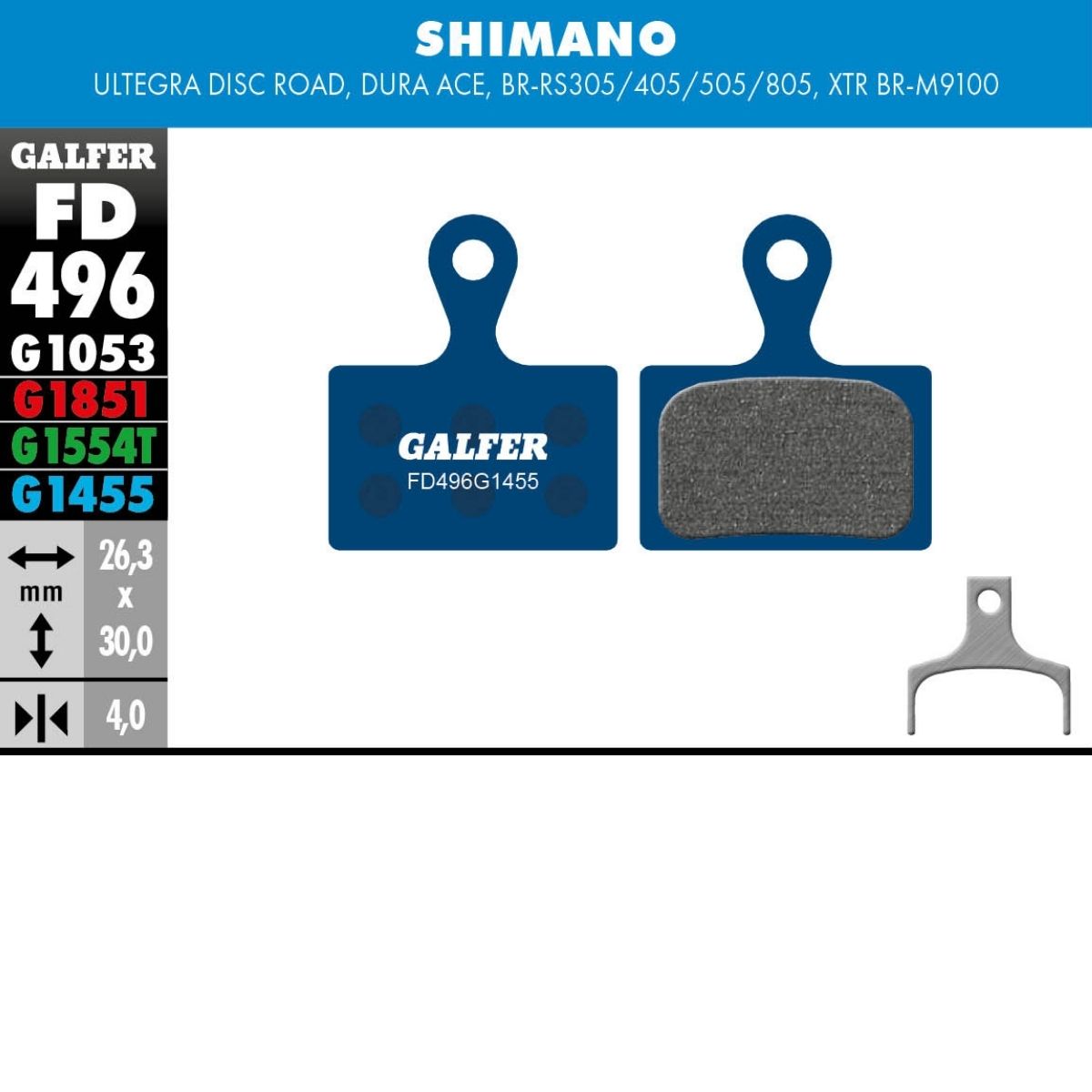 GALFER - BRAKE PADS - SHIMANO ROAD