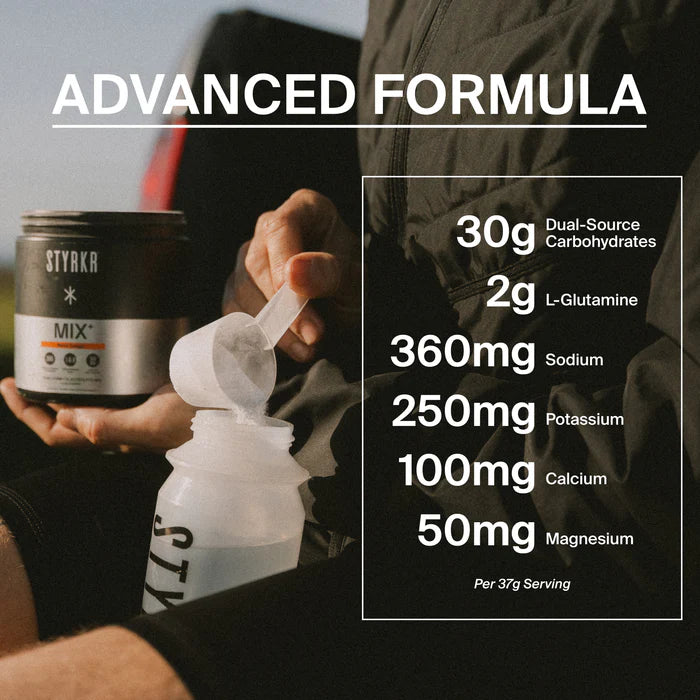 Styrkr Mix MIX+ Blood Orange Dual-Carb Drink Mix