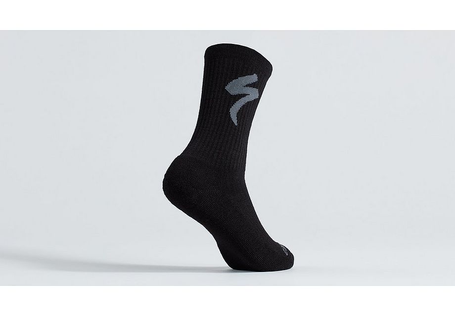 Merino Midweight Tall Logo Socks