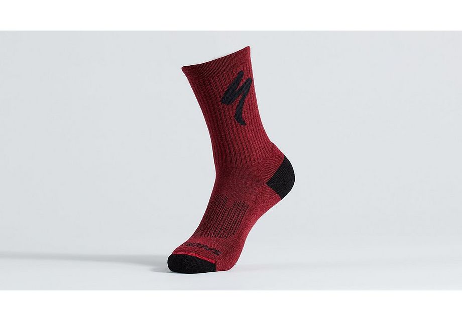 Merino Midweight Tall Logo Socks