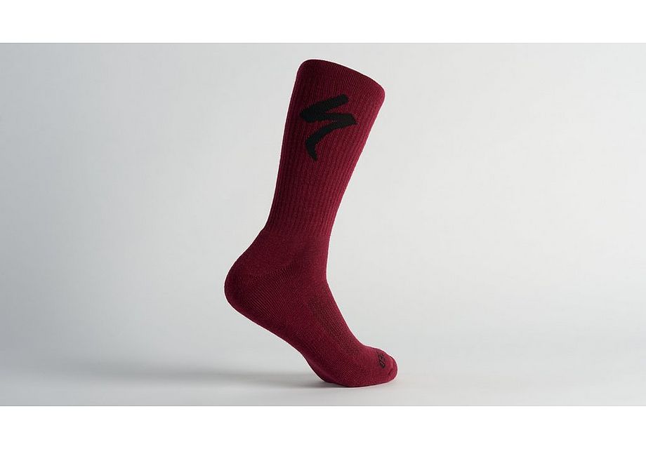 Merino Midweight Tall Logo Socks