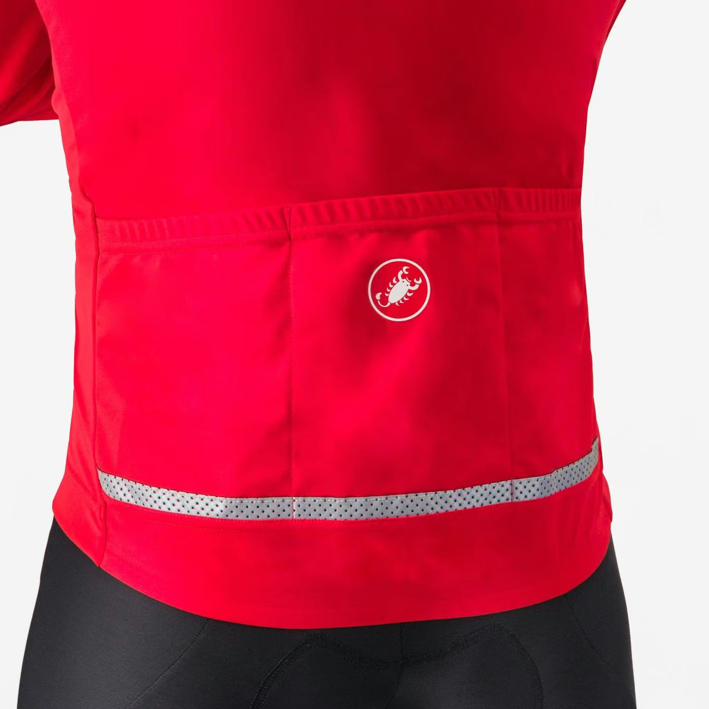 Castelli Go Jacket Men's Red/Silver Gray