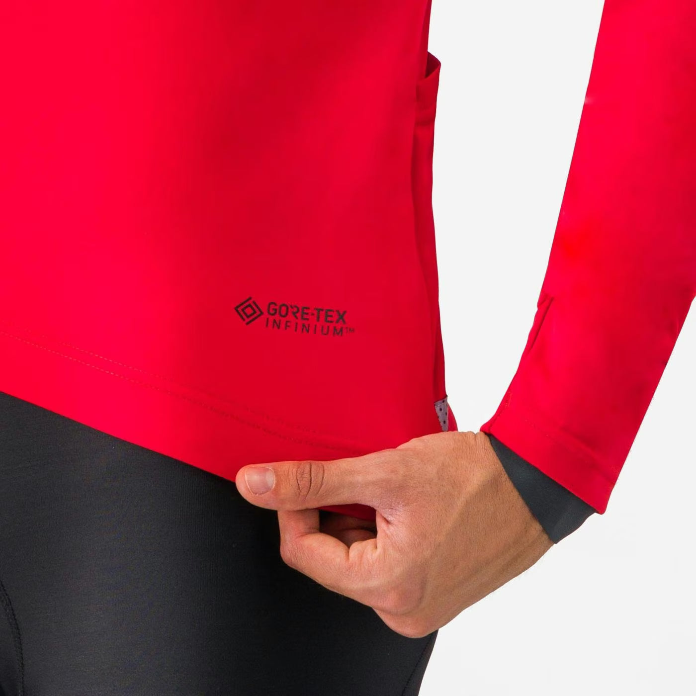 Castelli Go Jacket Men's Red/Silver Gray