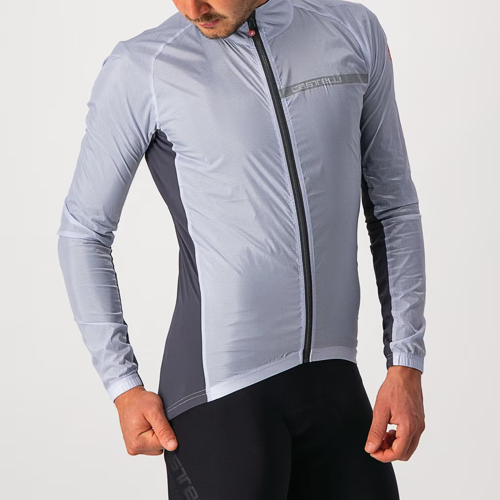 Castelli Squadra Stretch Jacket Men's Silver Gray/Dark Gray