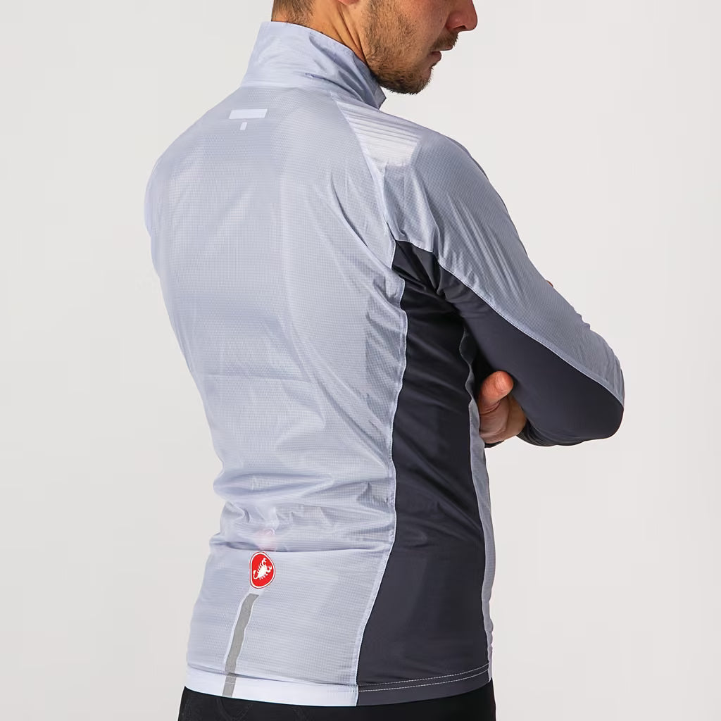 Castelli Squadra Stretch Jacket Men's Silver Gray/Dark Gray