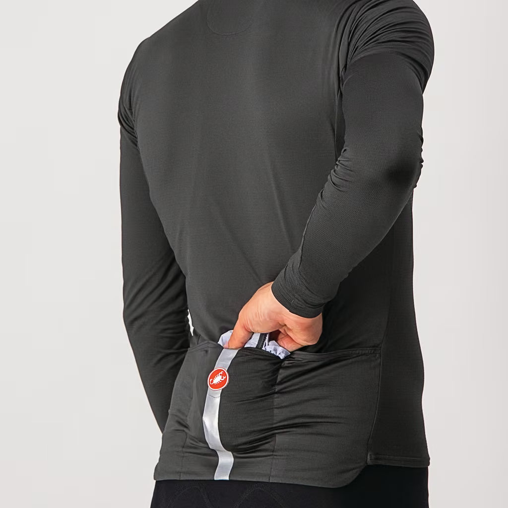 Castelli Squadra Stretch Jacket Men's Silver Gray/Dark Gray