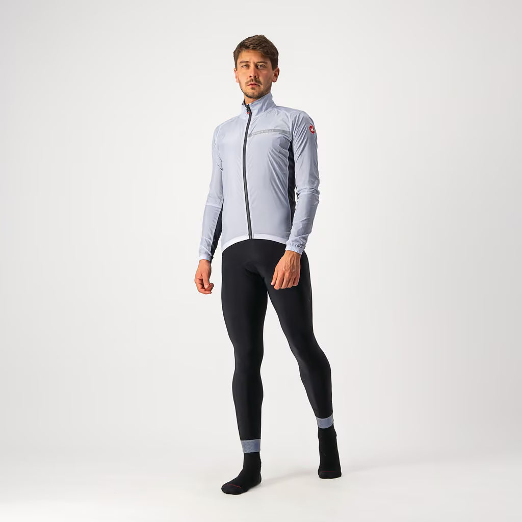 Castelli Squadra Stretch Jacket Men's Silver Gray/Dark Gray