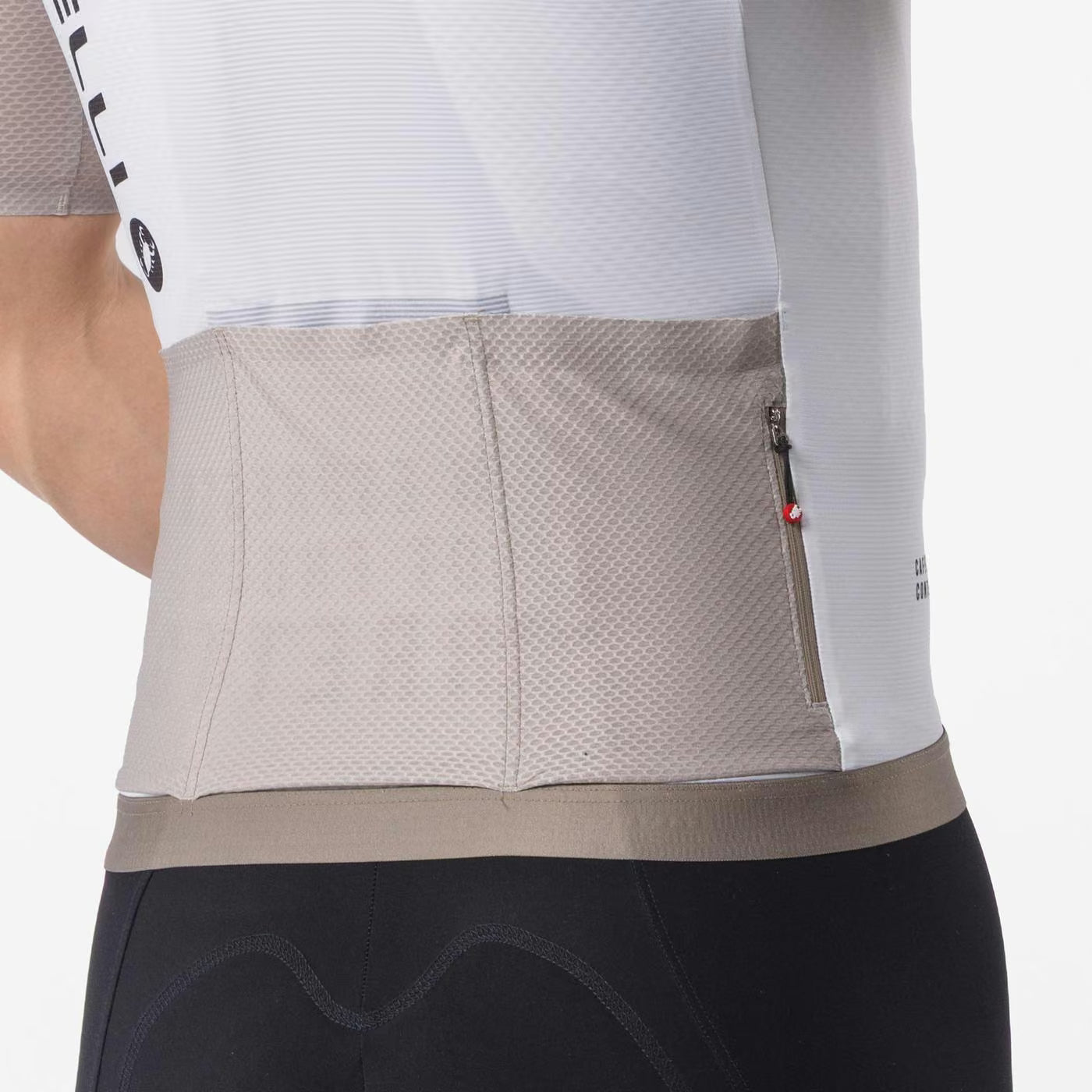 Castelli Corretto Jersey Men's Ivory/Clay-Black