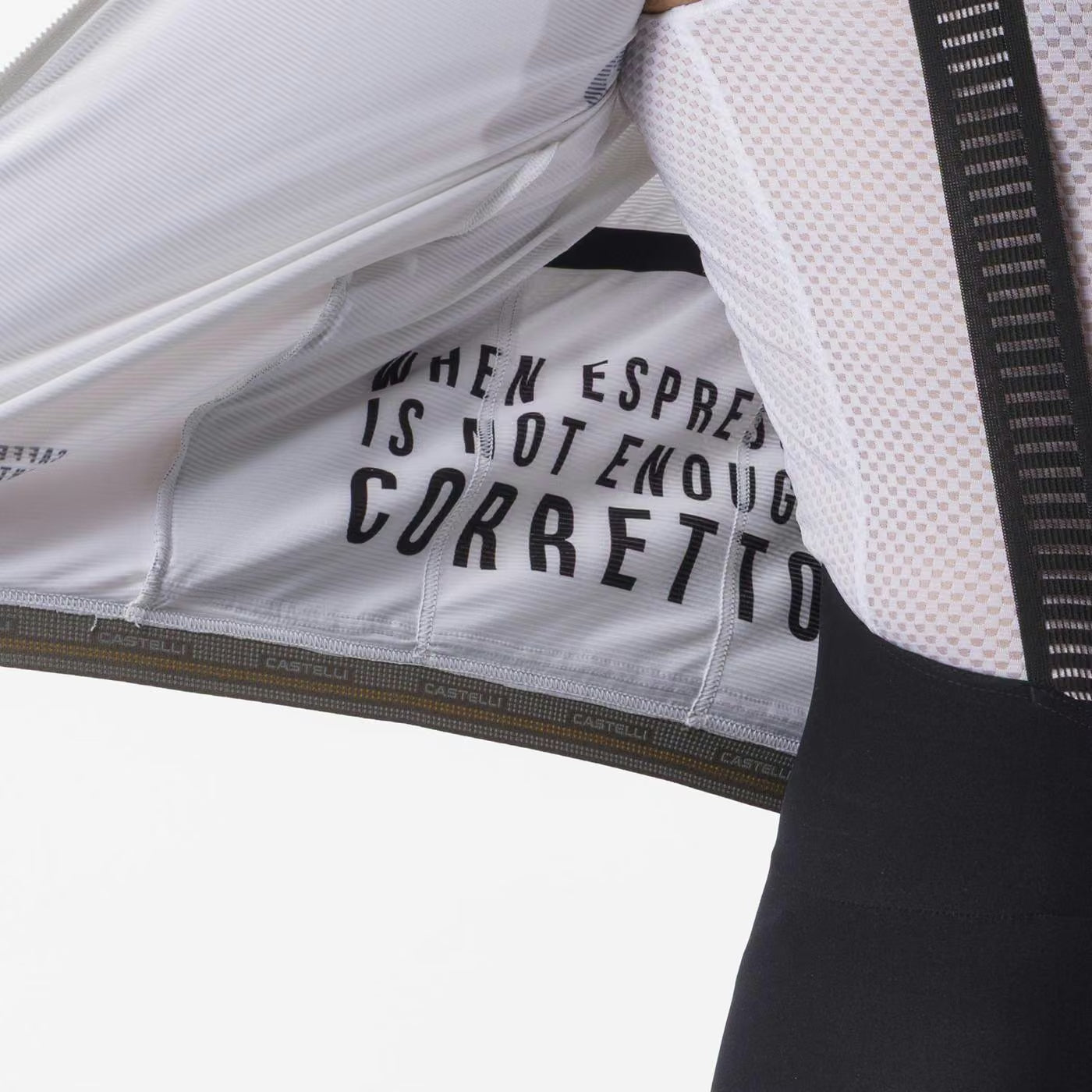 Castelli Corretto Jersey Men's Ivory/Clay-Black