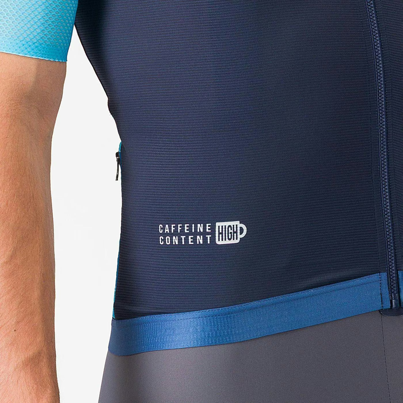 Castelli Corretto Jersey Men's Belgian Blue/Neon Cobalt-Whit
