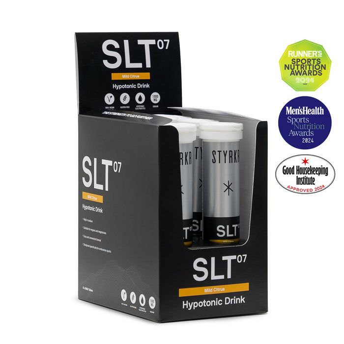 Styrkr SLT07 Quad-Blend Hypernotic Effervescent Electrolyte Tablets Mild Citrus